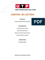 Control de Lectura - Neuropsicología.