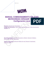 MANUAL COMISIONAMIENTO ENLACES MICROONDAS CERAGON IP-50E v3.0