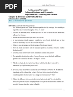 Assignment #2 Dividend and Dividend Policy