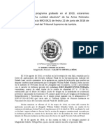 SENTENCIA SALA CONSTITUCIONAL NRO 0421 de Fecha 22 de Junio de 2018 NULIDAD DE LAS ACTAS POLICIALES