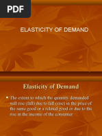 Presentation On Elasticity of Demand