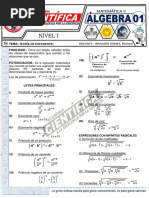 Teoría de Exponentes NIVEL I-1