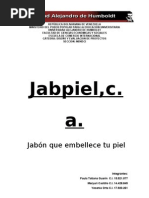 Proyecto de Jabon (Jabpiel, C.a.)