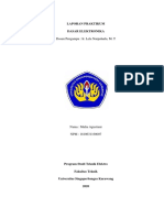 Laporan Praktikum Dasar Elektronika