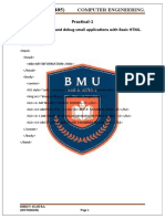 Aim:-Write, Test and Debug Small Applications With Basic HTML. #CODE