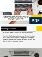 Fundamental Concepts of Report Writing