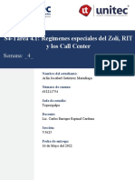 S4-Tarea 4.1 Regímenes Especiales Del Zoli, RIT y Los Call Center