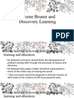 Jerome Bruner and Discovery Learning