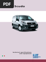 Fiat Scudo - Technical Specifications and Equipment