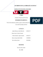 El Nivel Del Rendimiento Académico Según La Condición Laboral de Los Estudiantes de La Universidad Tecnológica Del Perú