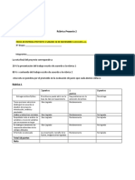 Rubrica Final Proyecto 2