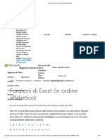 Funzioni Di Excel (In Ordine Alfabetico)