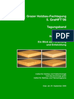 Grazer Holzbau-Fachtagung 5. GraHFT 06. Tagungsband. Brettsperrholz. Ein Blick Auf Forschung Und Entwicklung