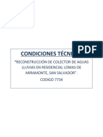 Condiciones Tecnicas