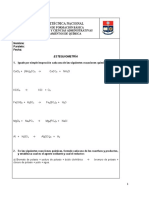 Tema 18. Tarea - Igualación de Ecuaciones Químicas