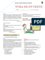 Estructura de Un Texto para Primer Grado de Secundaria