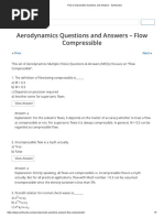 Aerodynamics Questions and Answers - Flow Compressible: Prev Next