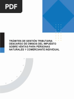 Descargo de Omisos Del Impuesto Sobre Ventas para Personas Naturales y Comerciante Individual