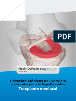 Criterios Medicos Trasplante Meniscal