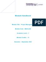 Project Management Module Handbook