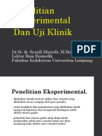 Uji Eksperimental Dan Uji Klinik