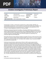 Aviation Investigation Preliminary Report On Md. Plane Crash