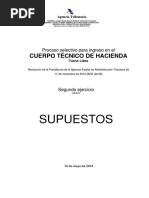 Supuestos: Cuerpo Técnico de Hacienda