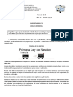 (3 Año) (1era Ley de Newton) GUIA DE TRABAJO