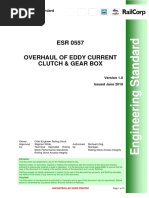 Esr 0557-Overhaul of Eddy Current Clutch & Gear Box