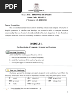 Module1 Structure of English