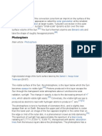 Photosphere: Solar Granulation Supergranulation Bénard Cells