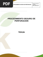 Procedimiento Seguro de Perforación Tekun