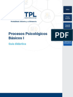 Guía Didáctica Procesos Psicológicos Básicos I UTPL