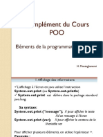 Complement POO Elements de La Programmation JAVA