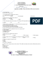 English Quarter 1 Week 5-6 Weekly Test Grade 2