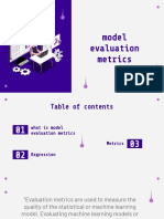 Model Evaluation Metrics