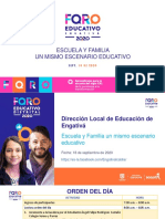 Orden Del Día Foro Educativo Local 2020