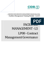 CIDB L5 LP08 Contract Management Governance