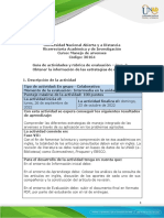 Guía de Actividades y Rúbrica de Evaluación - Unidad 3 - Paso 3 - Obtener La Información de Las Estrategias de Manejo