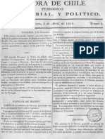 Diario Aurora de Chile 2 de Abril de 1812