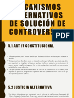 Mecanismos Alternativos de Solución de Controversias