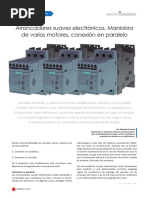 Arrancadores Suaves Electrónicos. Maniobra de Varios Motores, Conexión en Paralelo