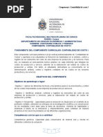 Dossier Componente Contab de Costo I