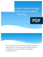 Productivity Improvement Through Efficiency Improvement & Better Planning