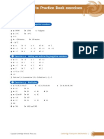 Answers Cambridge Checkpoint Mathematics Practicebook 7