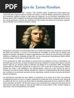 Biografía de Isaac Newton