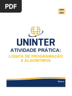 Atividade Pratica de Logica de Programacao e Algoritmos - C