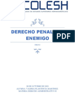 Ensayo Derecho Penal Del Enemigo