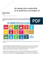 Los 17 Objetivos de Desarrollo Sostenible (ODS) de La Agenda 2030 de La ONU