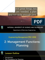 Engineering Management 2 - Planning